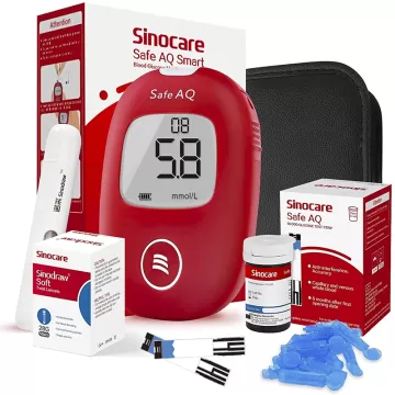 Глюкометр Safe AQ Smart Sinocare з 25 тест-смужками в комплекті
