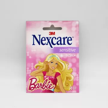 Пластырь Barbie Sensetive Design Nexcare 3M 10 штук