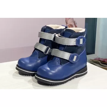 Детские антиварусные ботинки Ortofoot OrtoVarus 720 AJ-Av синие