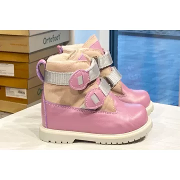 Детские ортопедические ботинки Ortofoot OrtoSpring 720 AT розовые